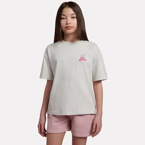 New Balance T-shirt met backprint ecru, foto 2