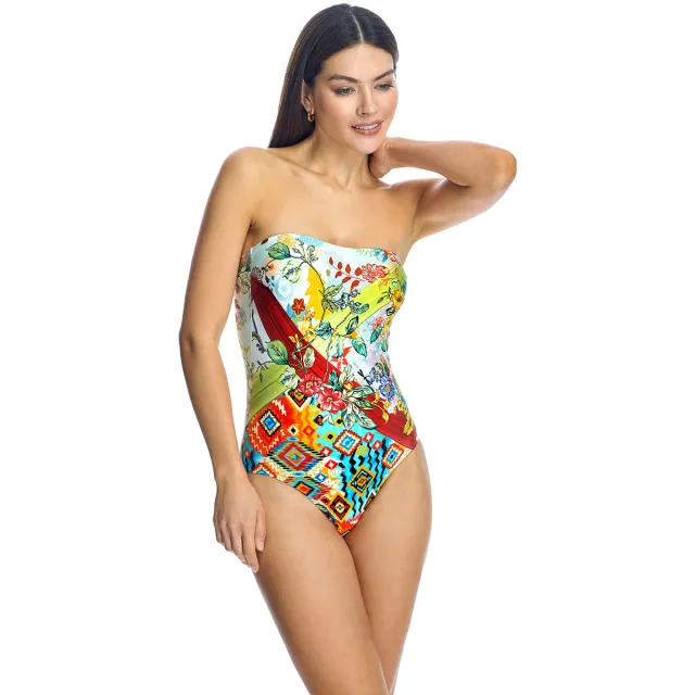 Ory W240987 bandeau badpak veelkleurig Multicolour