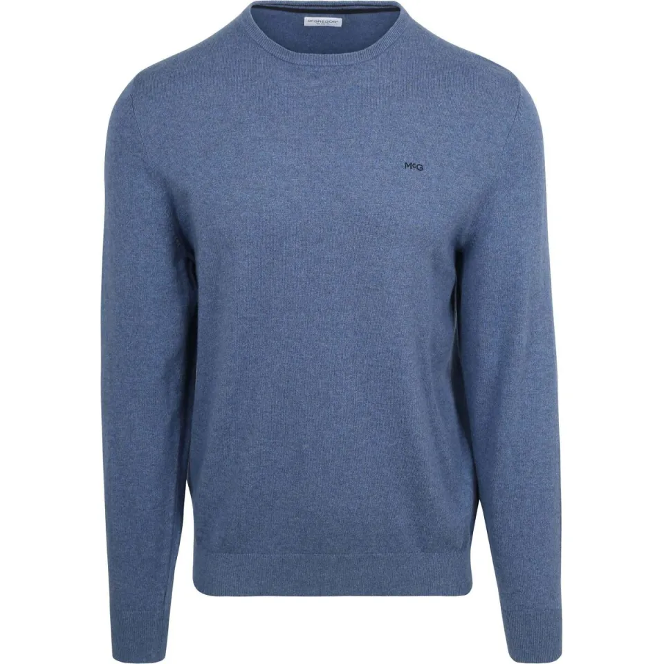 McGregor katoenen regular fit gebreide trui - vintage blue, foto 2