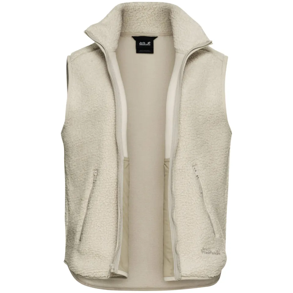 Jack Wolfskin High Curl Vest fleecebodywarmer ecru, foto 5