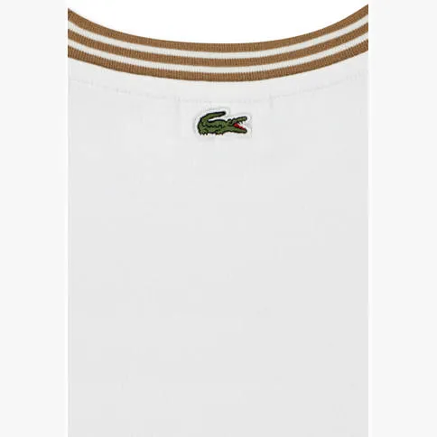 Lacoste T-shirt met tekst wit, foto 4