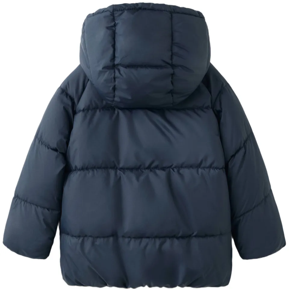 Mango gewatteerde winterjas marineblauw, foto 2