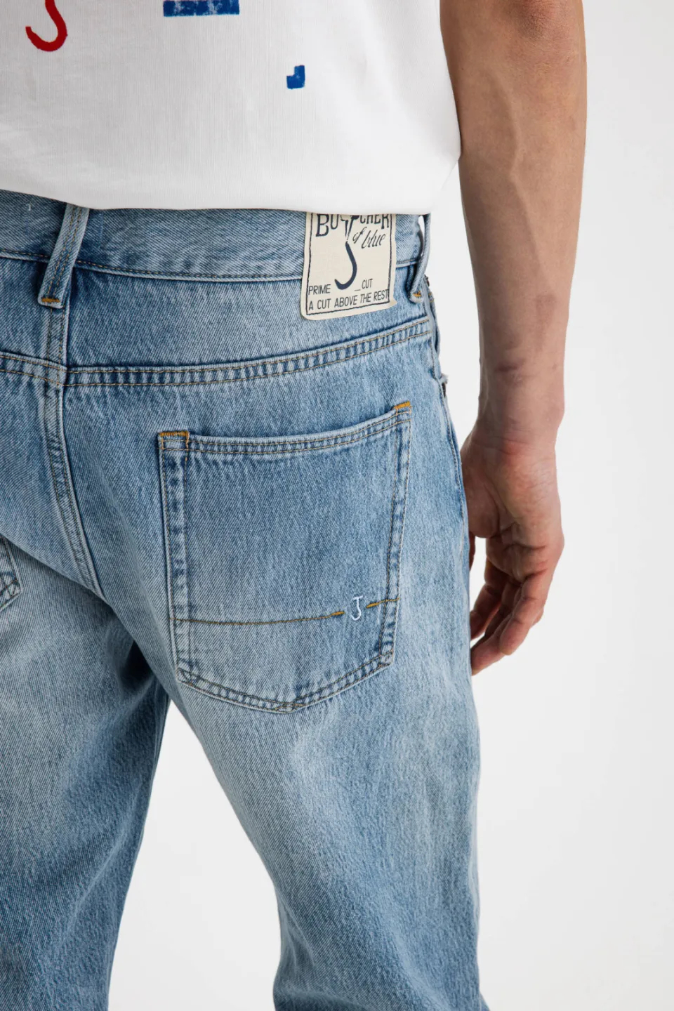 Butcher of Blue Stockton straight leg jeans light aged lt aged, foto 6