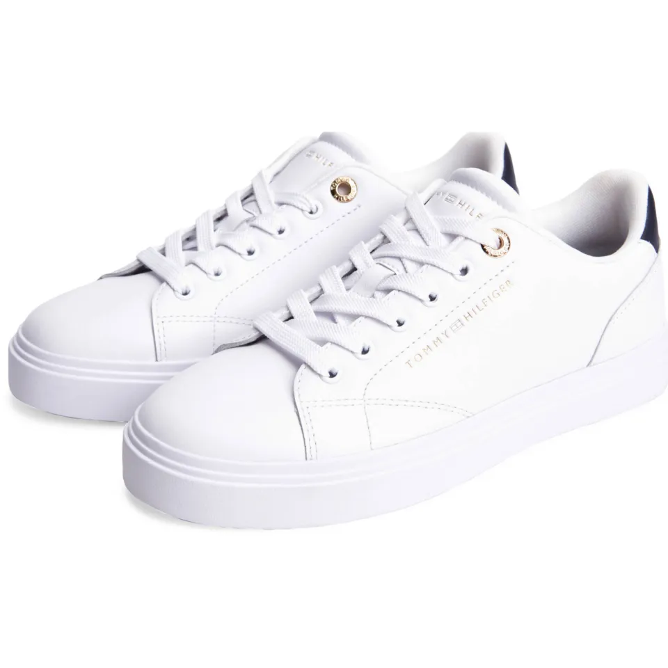 Tommy Hilfiger leren sneakers wit, foto 2
