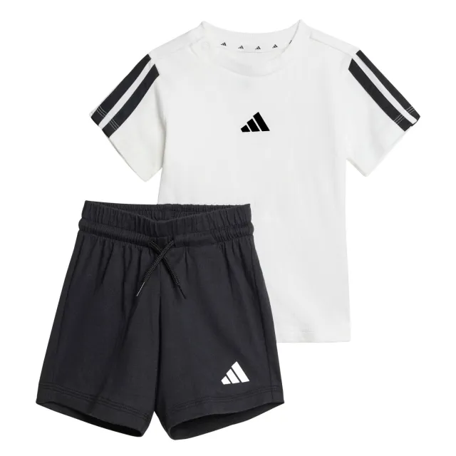 Adidas Kid's Essentials t-shirtset wit zwart Wit/zwart
