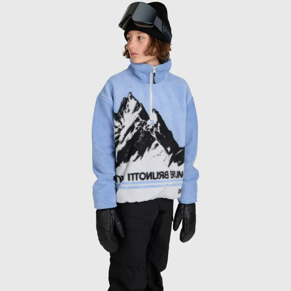 Brunotti Reggios wintersportsweater met opstaande kraag - blauw, foto 4