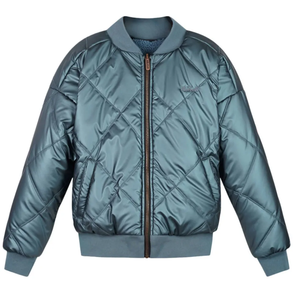 NoBell’ teddy reversible bomberjack blauw, foto 2