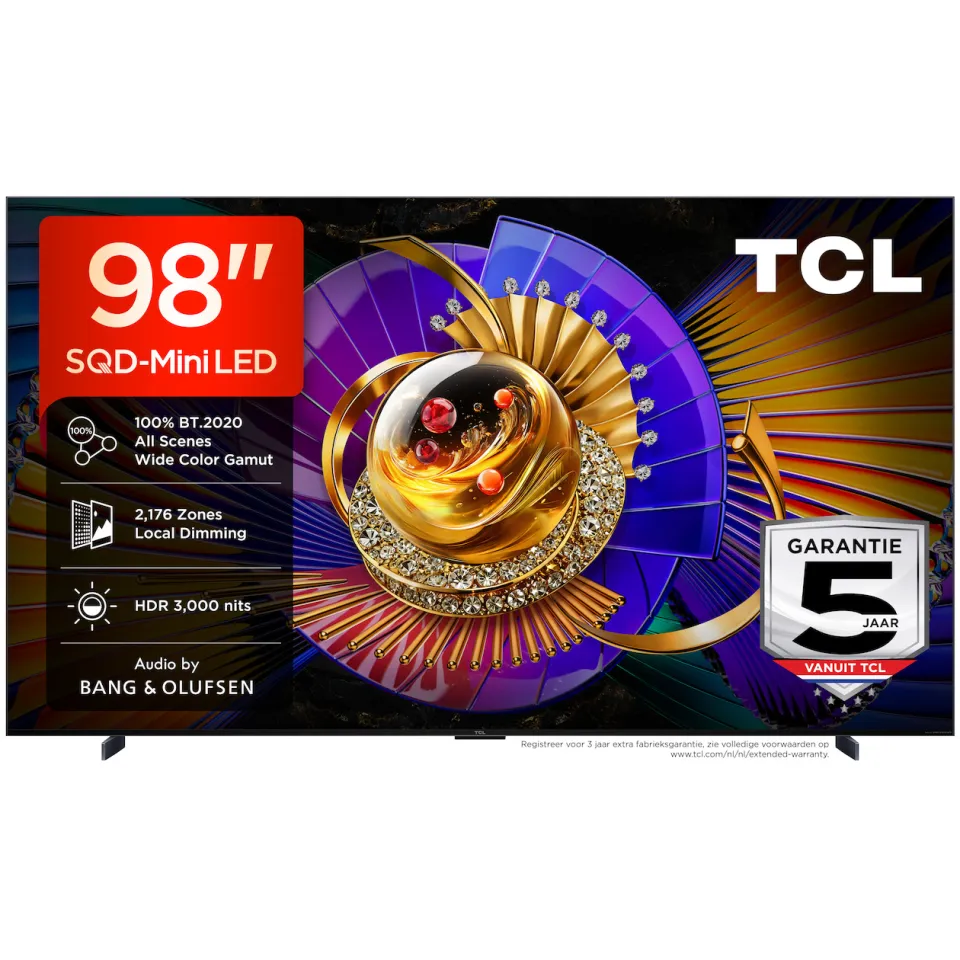 TCL 98MQLED85L miniLED-televisie zwart, foto 3