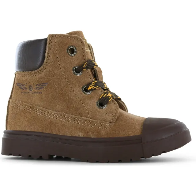 Shoesme suède enkelboots - cognac