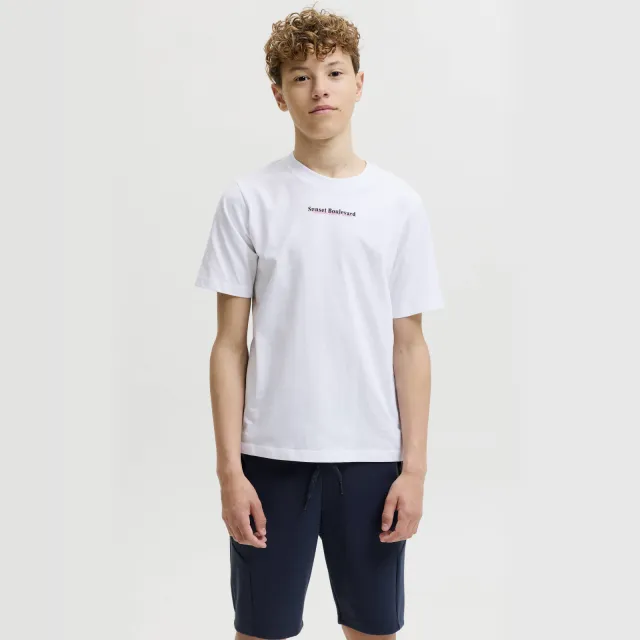 Jack & Jones t-shirt wit met backprint