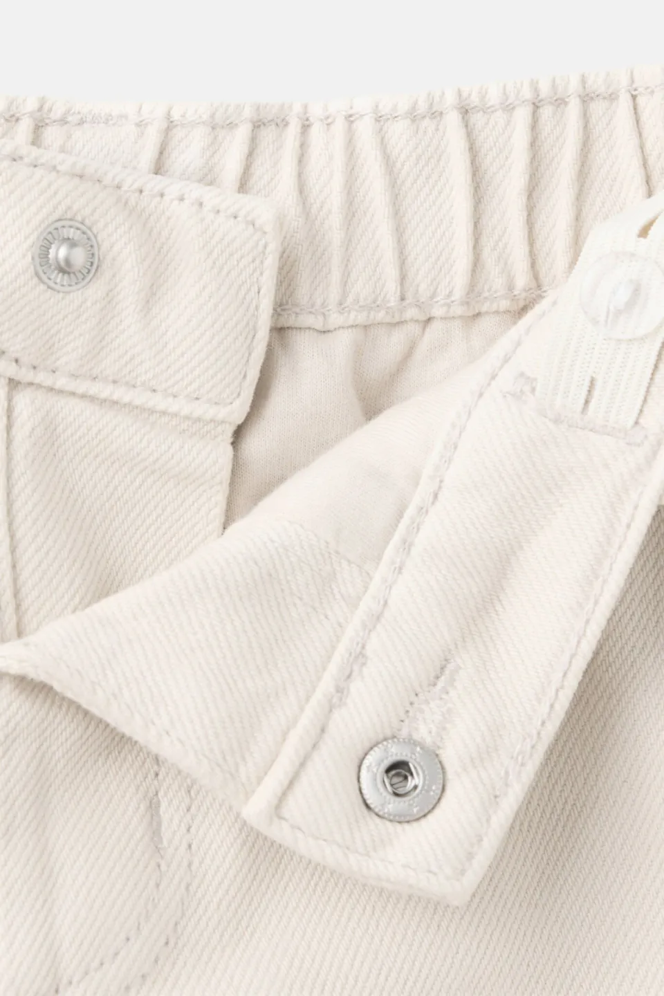 Mango Kids wide leg jeans - ecru, foto 7