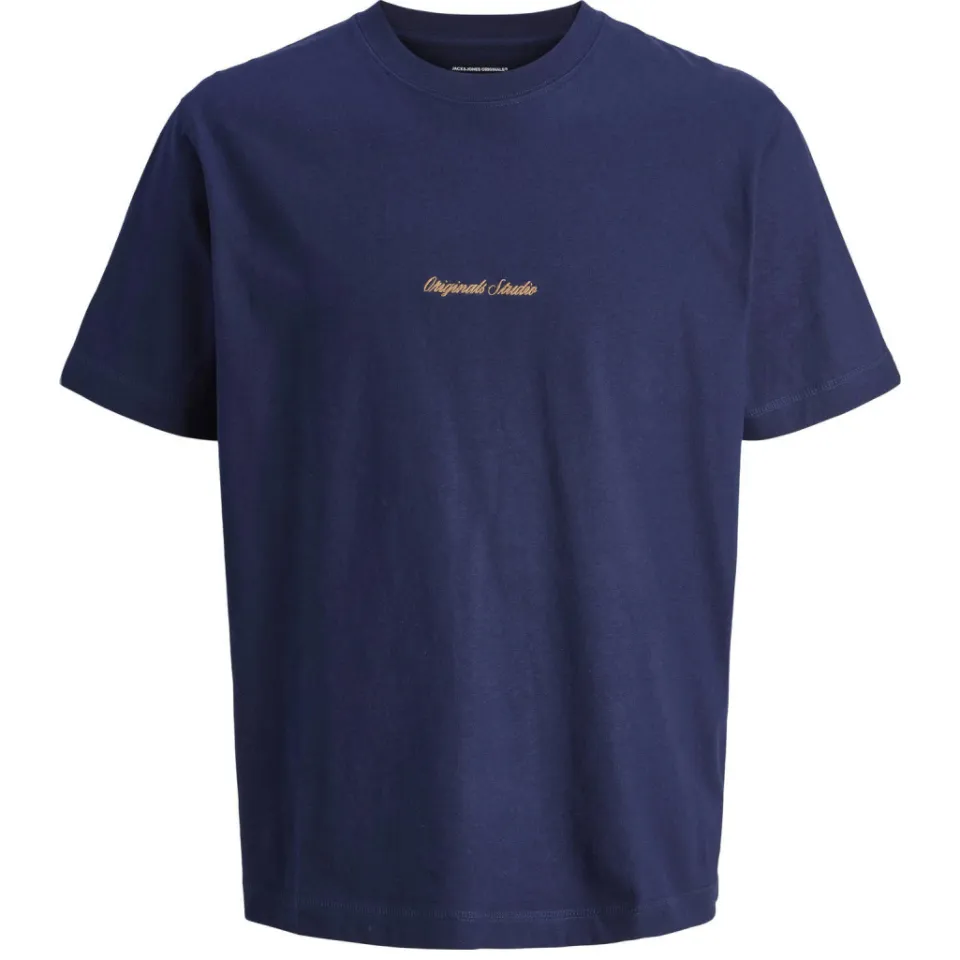 Jack & Jones Junior t-shirt donkerblauw met tekstprint, foto 2