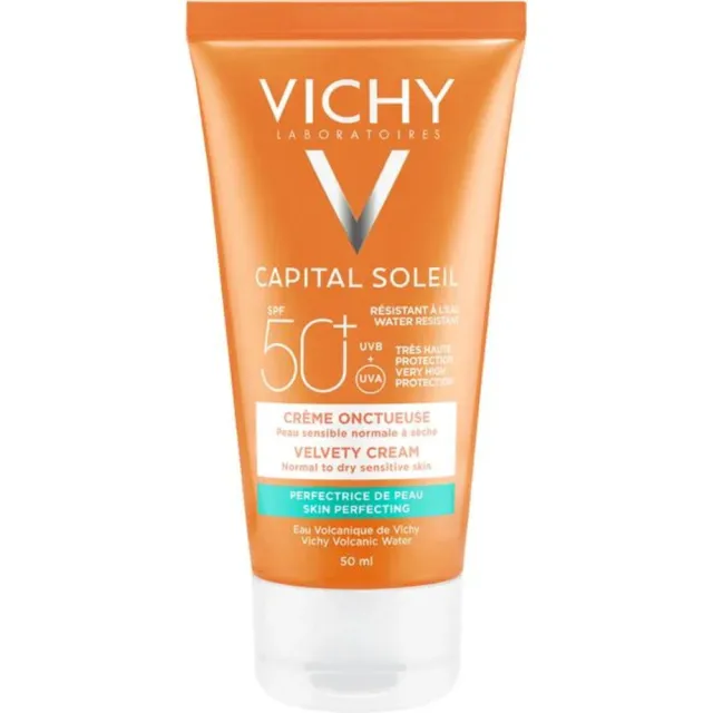Vichy Capital Soleil Fluweelachtige Crème SPF 50+ Gezicht 50 ml