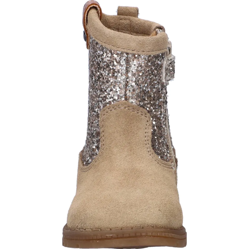 Nelson Kids suède laarzen met glitters beige, foto 3