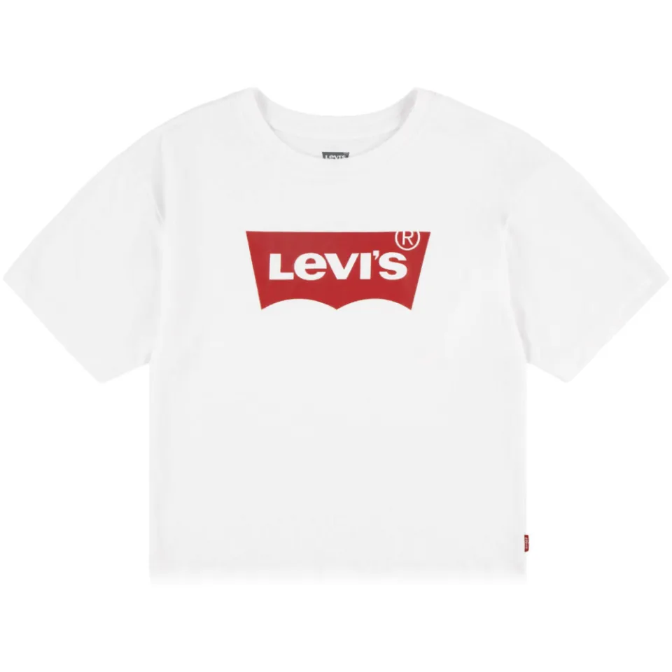 Levi's Kids T-shirt LIGHT BRIGHT MEET & GREET met logo wit/rood, foto 2