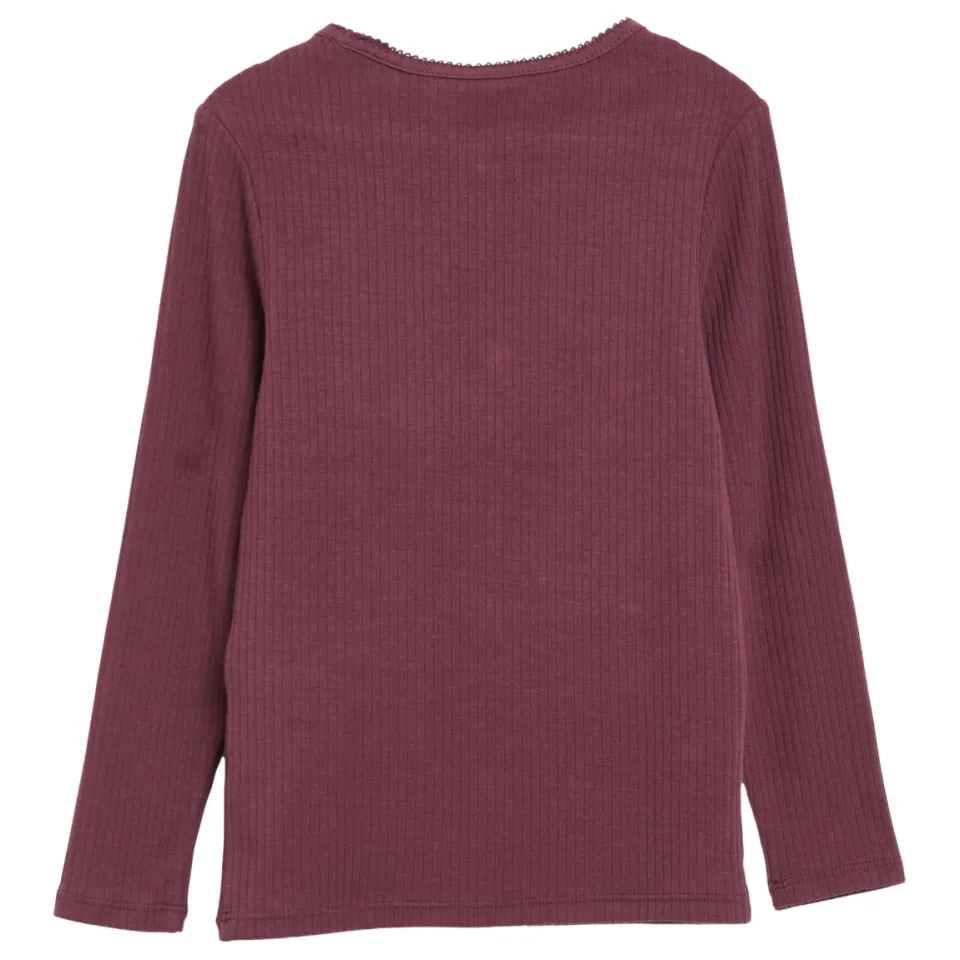 s.Oliver longsleeve donkerrood, foto 4