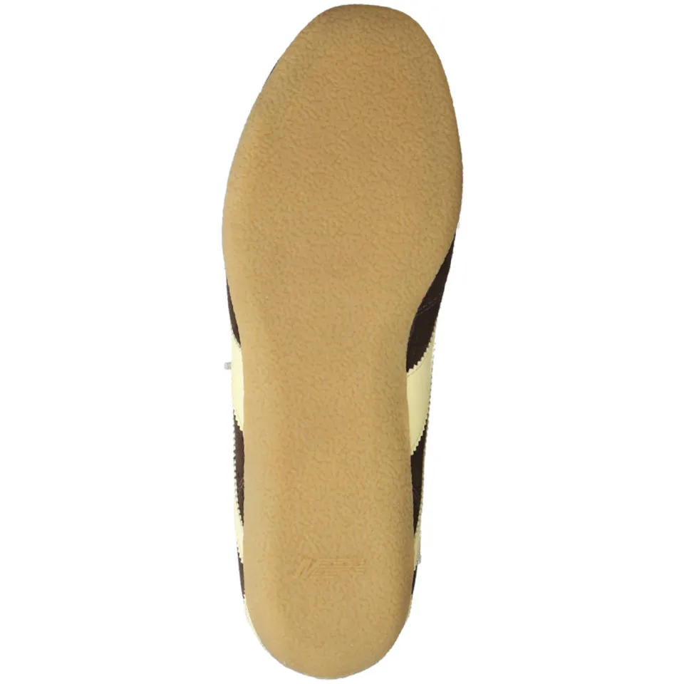 Mrp suède sneakers donkerbruin/geel, foto 6