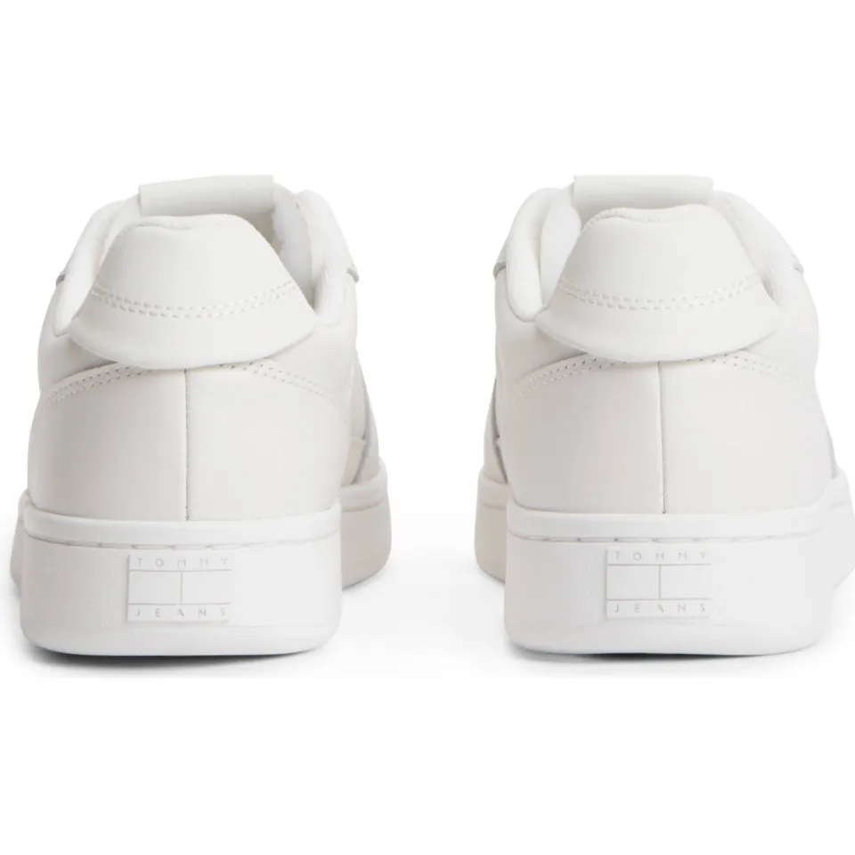 Tommy Jeans leren sneakers met logo wit, foto 3