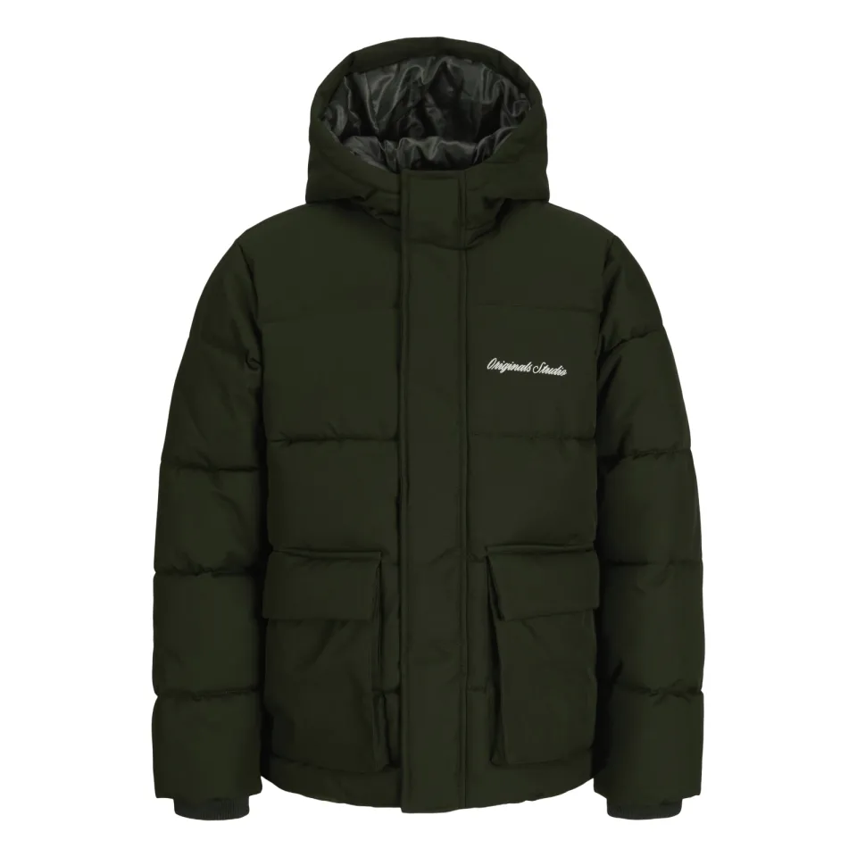 Jack & Jones pufferjas donkergroen, foto 2