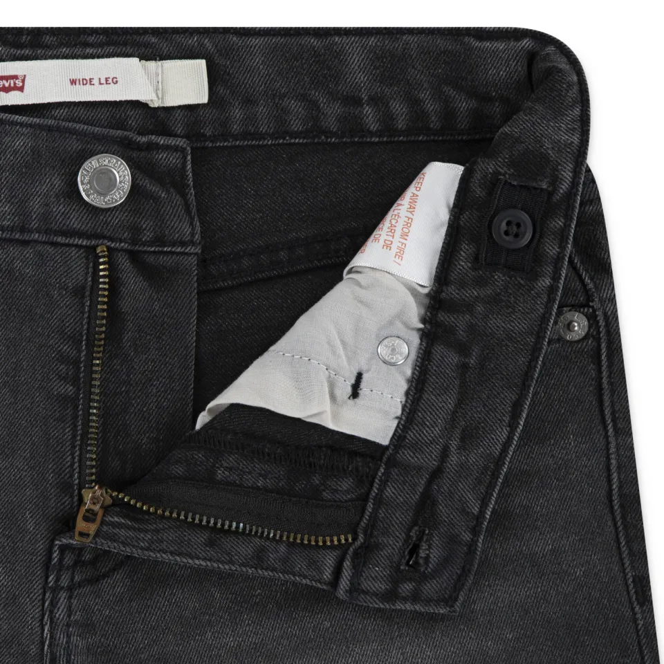 Levi's wide leg jeans zwart, foto 3