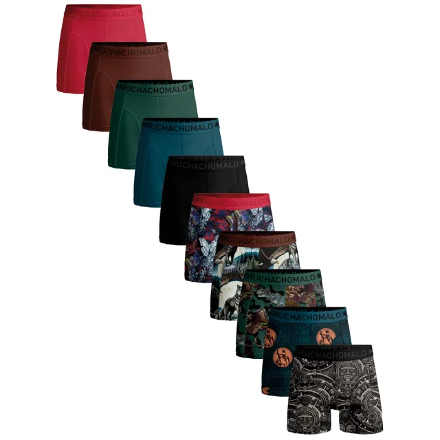 Muchachomalo Heren 10-pack Boxershorts Veelkleurig