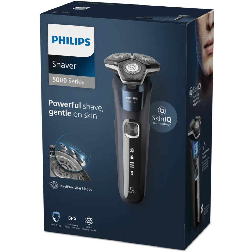 Philips Series 5000 S5885/25 scheerapparaat blauw, foto 5