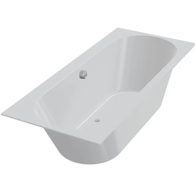 Xenz Ligbad Beterbad Xenz Madeira 160x75 cm Inclusief Badpoten Mat Wit