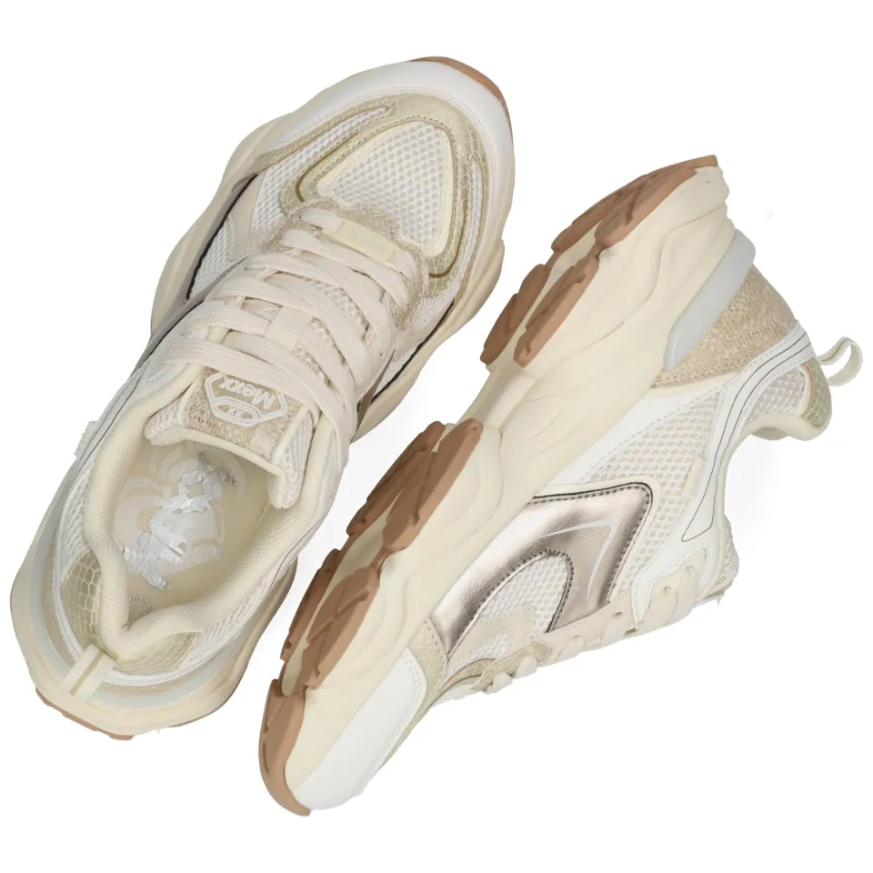 Mexx Norah Komo chunky sneakers wit/zilver, foto 5
