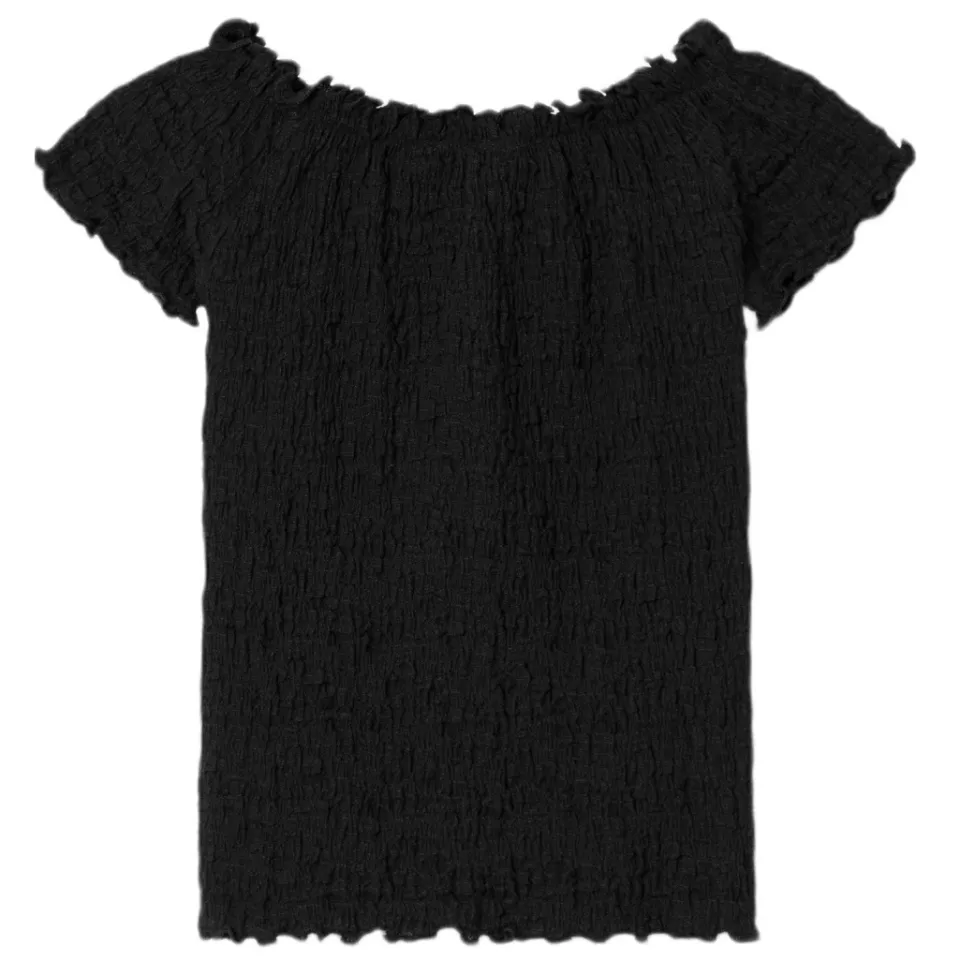NAME IT off-shoulder top NKFHALISSE zwart, foto 3