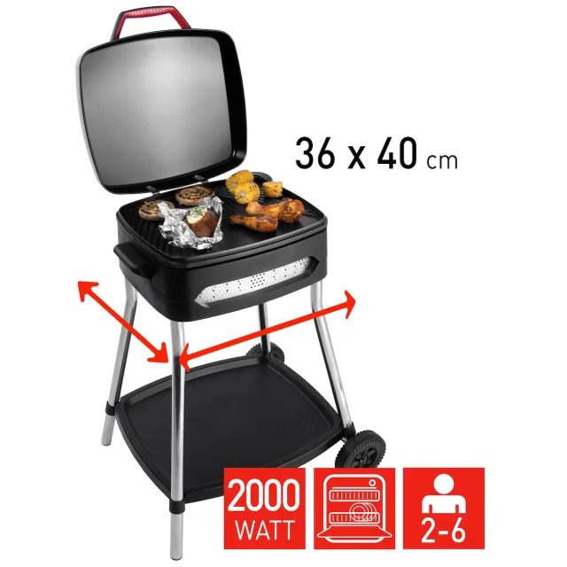 Fritel BBQ 3278 Barbecue Zwart
