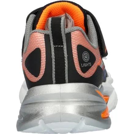 Skechers S Lights Flex-Glow Ultra chunky sneakers met lichtjes zwart/oranje, foto 4