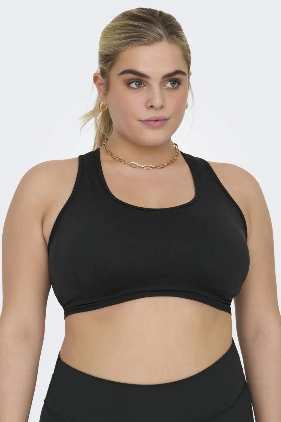 Only Play CURVY Plus-bh medium support ONPDAISY - zwart, foto 7
