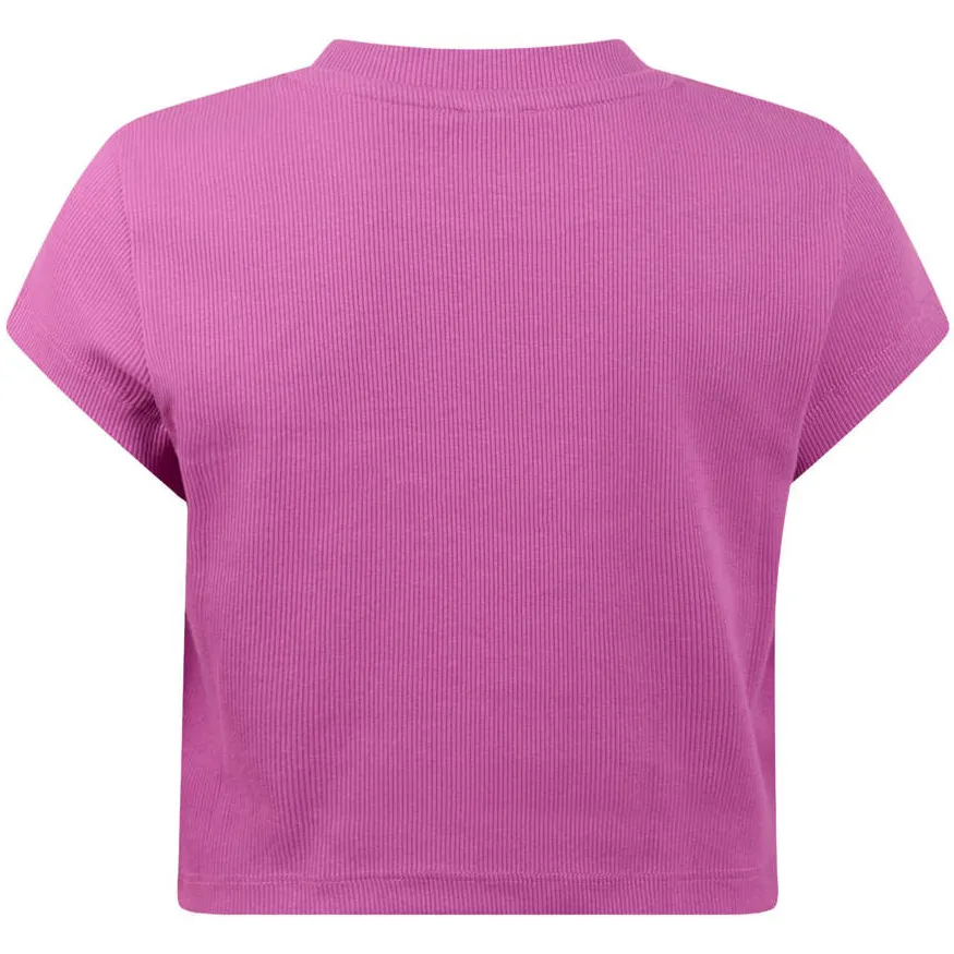 Shoeby rib T-shirt paars, foto 4