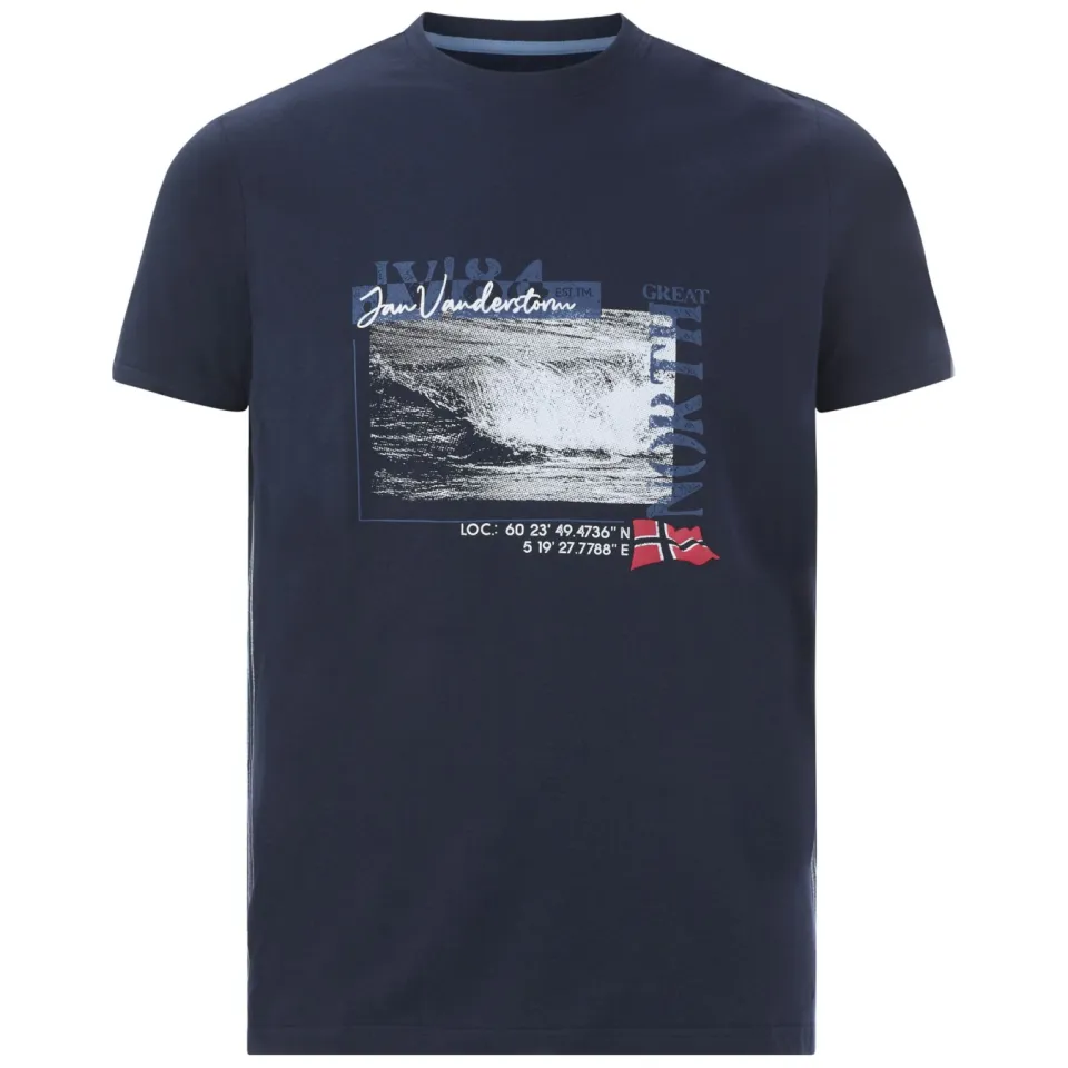 Jan Vanderstorm Pitter t-shirt donkerblauw, foto 2