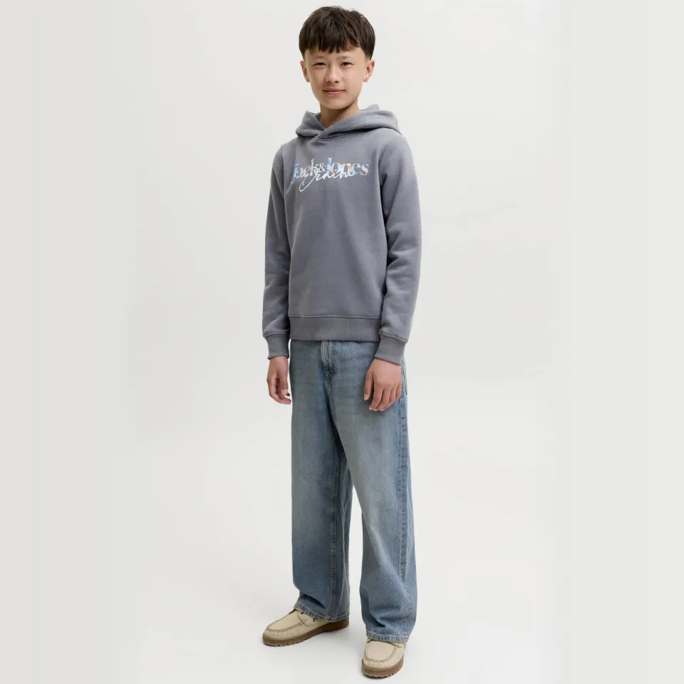 Jack & Jones JUNIOR hoodie met print - grijs, foto 3
