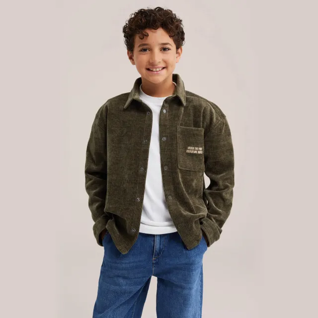 WE Fashion relaxed fit overshirt - groen
