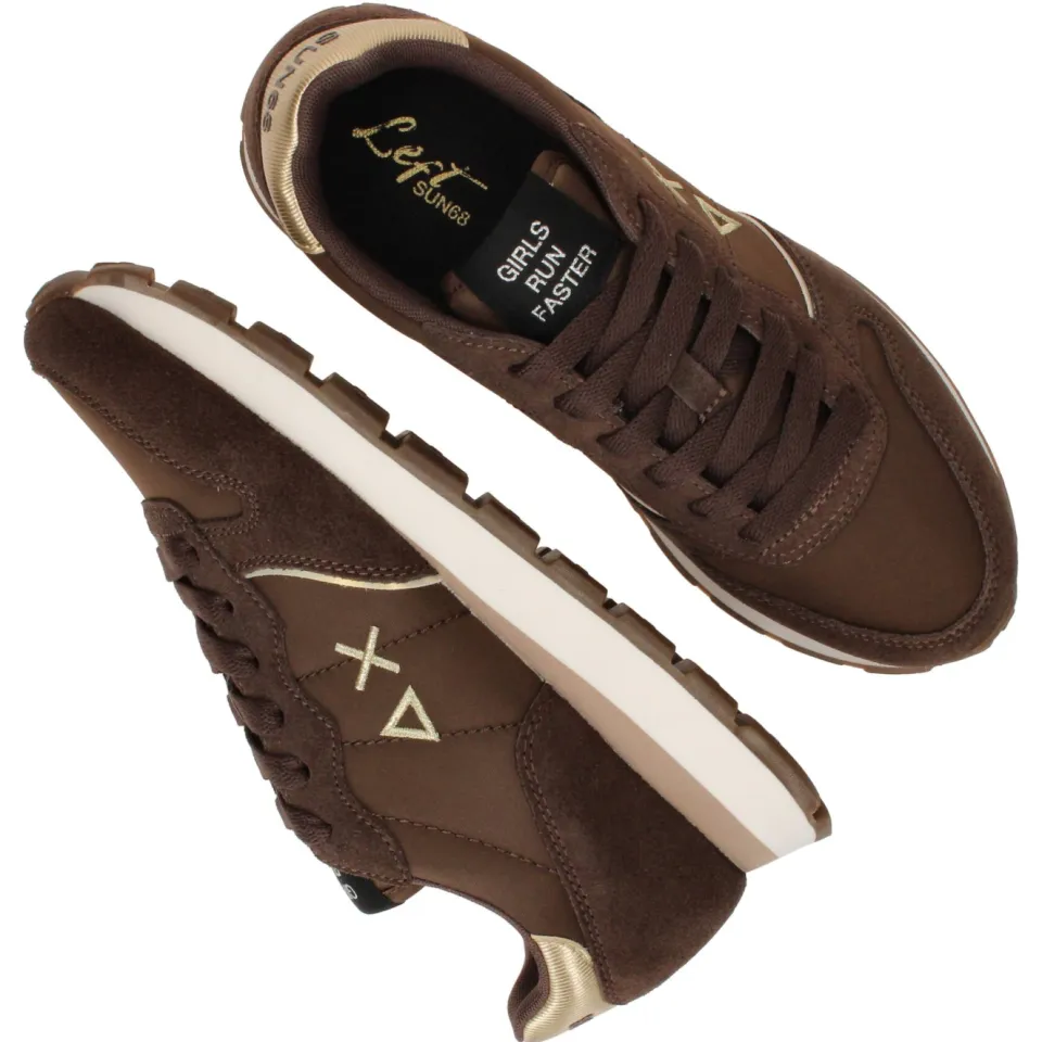 Sun68 Ally Silver Gold sneaker bruin, foto 5