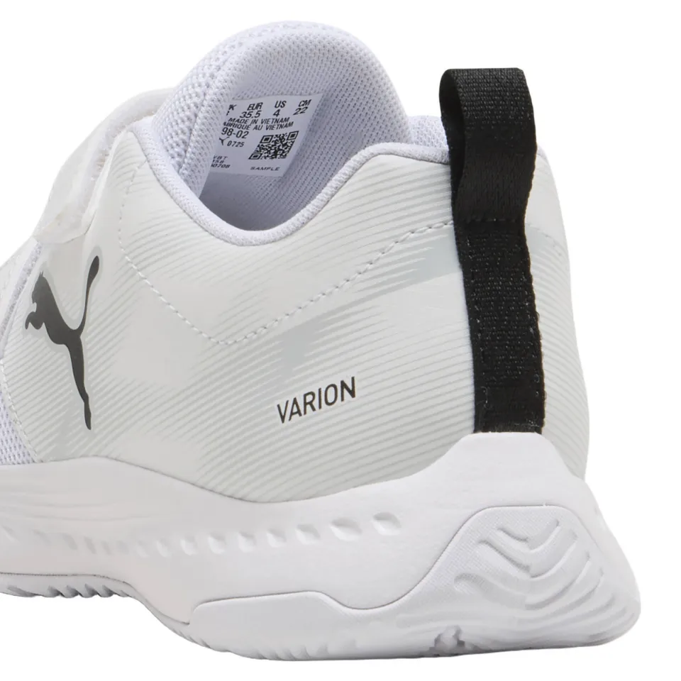Puma Varion 3 V junior imitatieleren voetbalschoenen - wit/zwart, foto 6