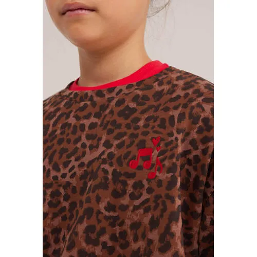 WE Fashion sweater met panterprint - bruin, foto 4