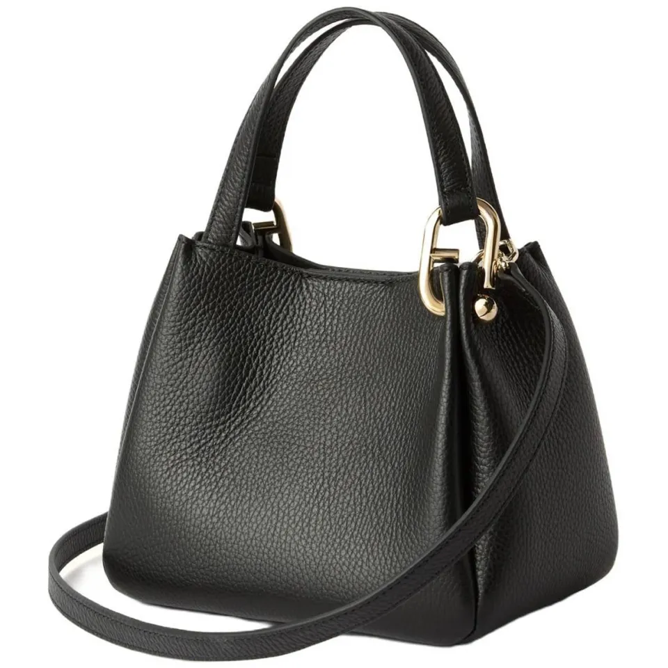 Furla leren mini handtas Nuvola Mini zwart, foto 2