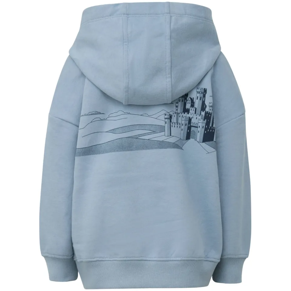 s.Oliver hoodie met backprint - lichtblauw, foto 4
