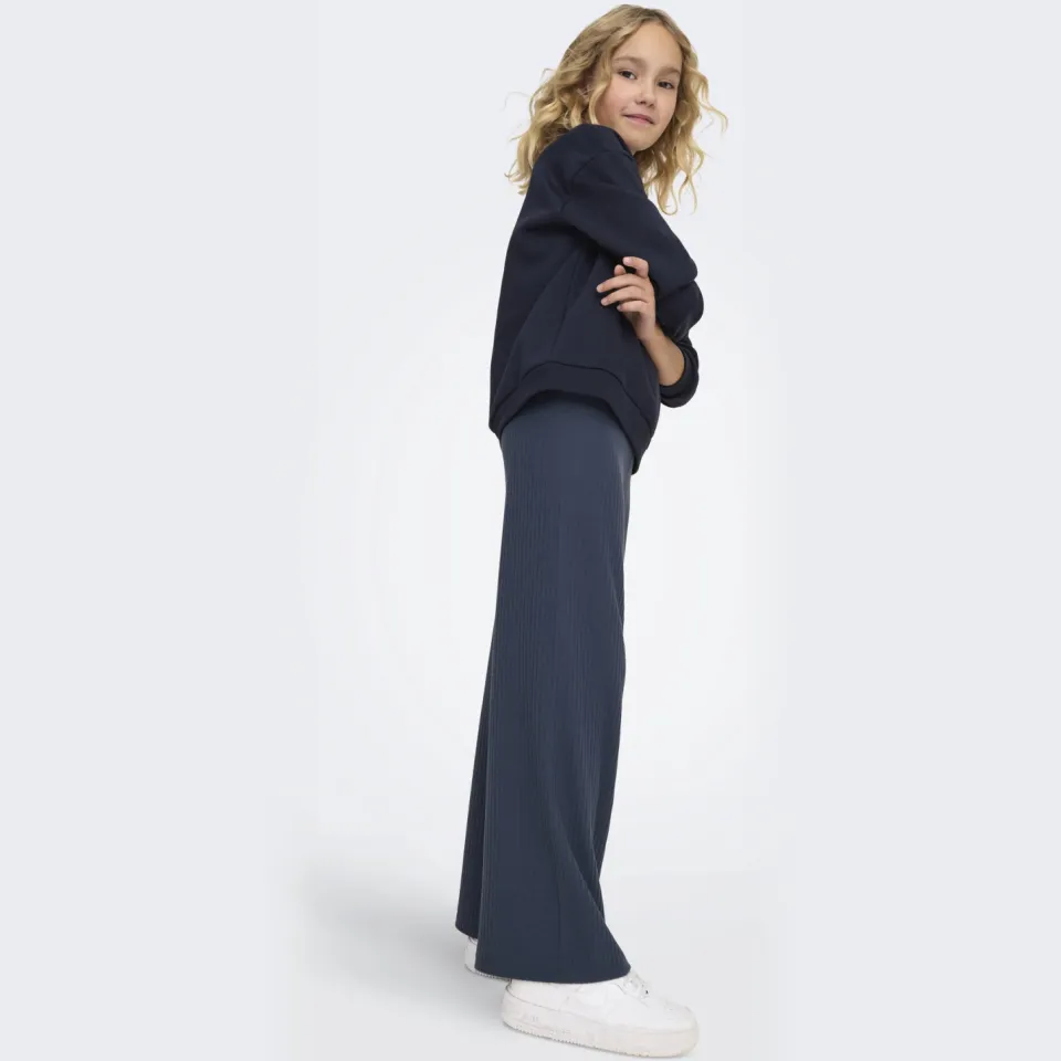 KIDS ONLY GIRL KOGNELLA wide leg casual broek grijsblauw, foto 3