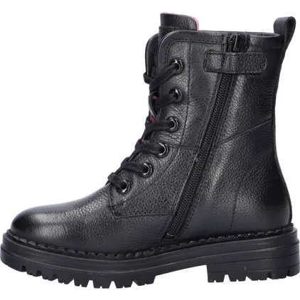 Nelson Kids leren veterboots zwart, foto 3