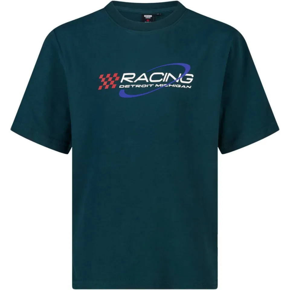 America Today racing t-shirt petrol, foto 2