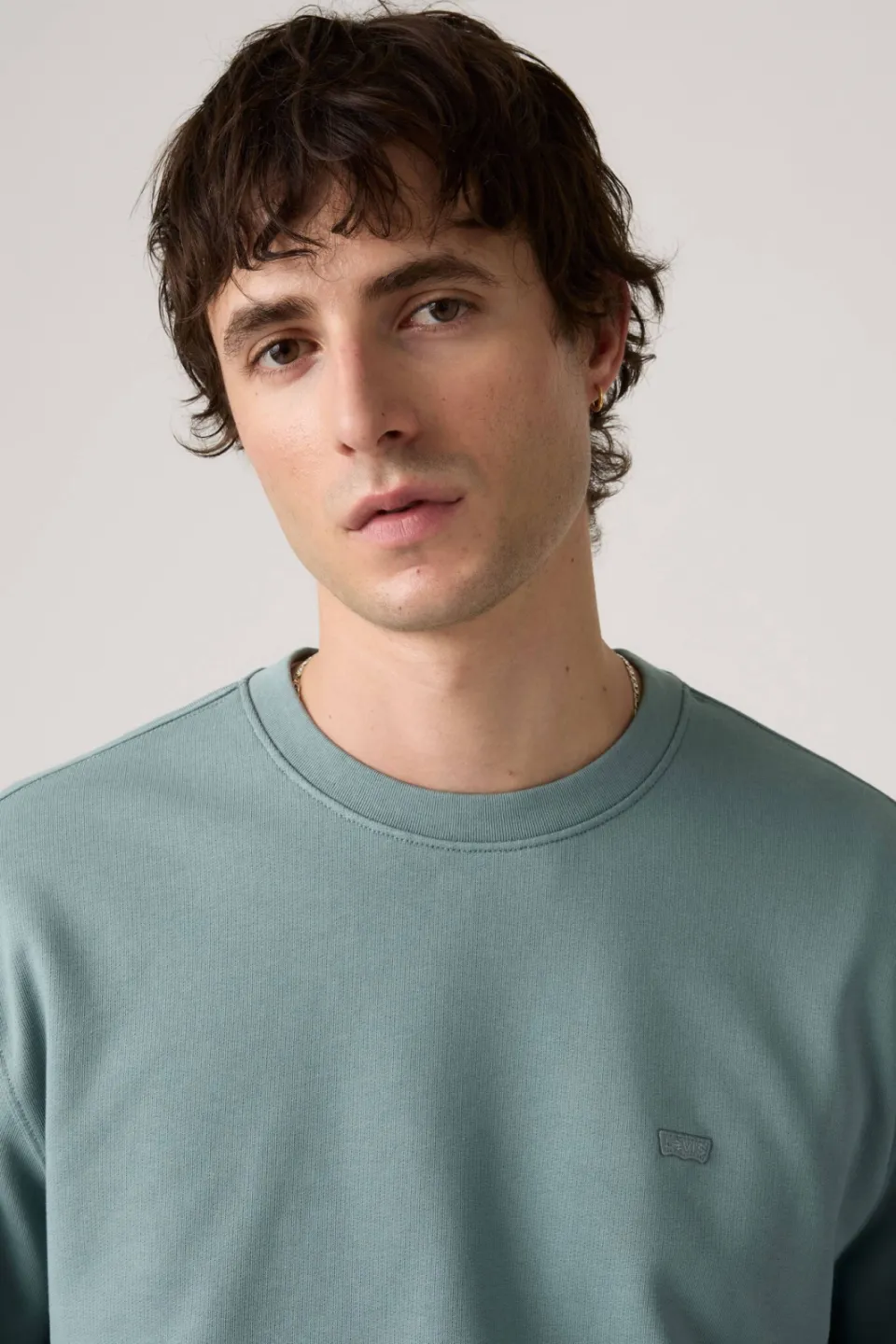 Levi's regular fit trui - grijsblauw, foto 4