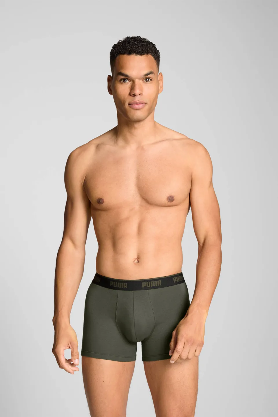 Puma Everyday Basic boxershorts 3-pack olijfgroen zwart, foto 6