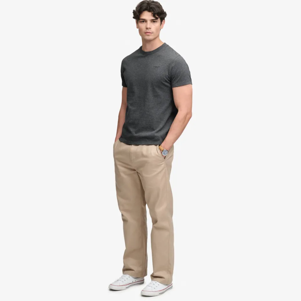 Superdry slim fit gemêleerd T-shirt - grijs/steengrijs, foto 3