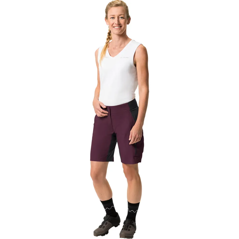 Vaude Qimsa Shorty fietsbroek purper