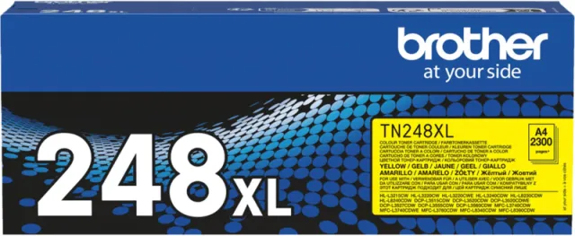Brother TN248XLY Yellow Toner Cartridge geel