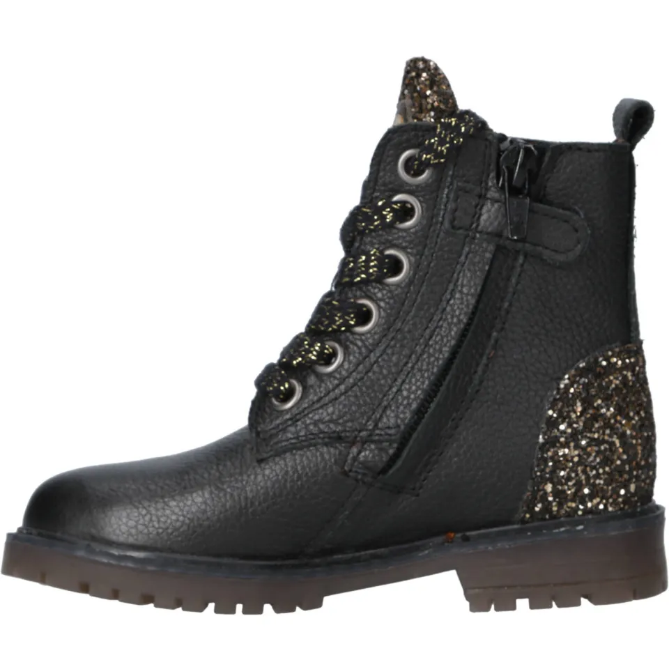 Clic! leren veterboots zwart, foto 5